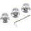 3PCS Guitar Knobs with Indicatrix Potentiometer Volume Tone Control Knobs Universal Top Hat Knobs for Electric Guitar 1
