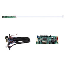 RTD2513  LCD-Driverkaart  Naar LVDS-Controller met Jumpcap-Programmering + 6 Stuks LVDS-Kabelset 30P 40P 1/2CH 6/8 BIT