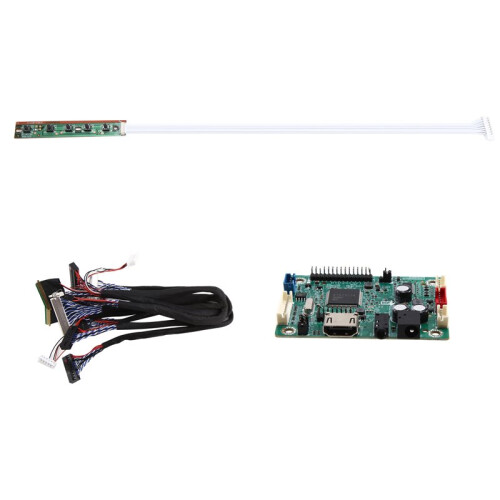 RTD2513  LCD Driver Board  to LVDS Controller Jump Cap Program +6pcs Lvds Cable Kit 30P 40P 1/2CH 6/8 BIT