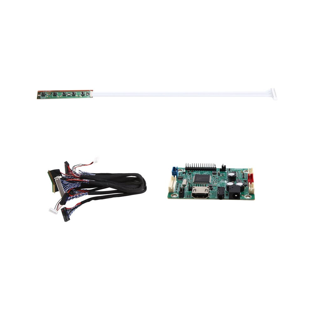 Rtd2513 Lcd Driver Board To Lvds Controller Jump Cap Program +6Pcs Lvds Cable Kit 30P 40P 1/2Ch 6/8 Bit 4711917676788