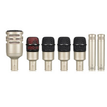 DP7A-XLR 7-Piece Wired Dynamic Drum Microphone Kick Reception Instrument Snare Cymbals Mic Set Instrument Mics B
