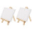 2Sets Mini Holz Staffelei Weiß Display Malerei Halter 3