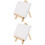 2Sets Mini Holz Staffelei Weiß Display Malerei Halter 6