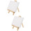 2Sets Mini Holz Staffelei Weiß Display Malerei Halter 8
