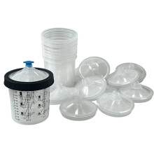 1 Set Spuitpistool Mengbeker H/O Quick Cup Verfsysteem Spuitpistool Tank 600ml Wegwerp Verfbeker