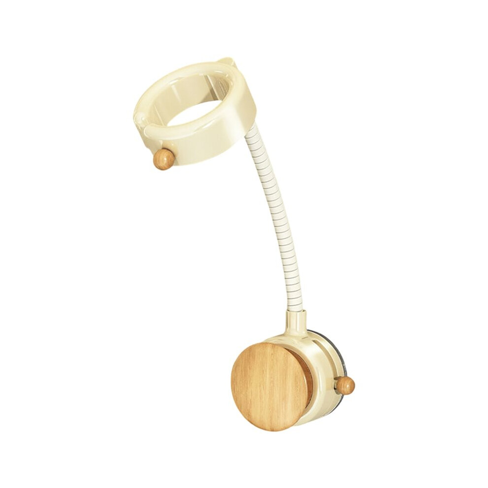 Tauoh Suction Cup Mounted Hair Dryer Holder With 360 Degree Adjustable Rotation&Cord Storage For Bathroom Wall Installation