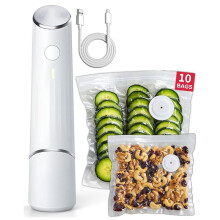 Compact Vacuum Sealer for Food Powerful Handheld Vacuum Sealer Machine, Seal Meal Saver, Portable Food Sealer 10 Bags