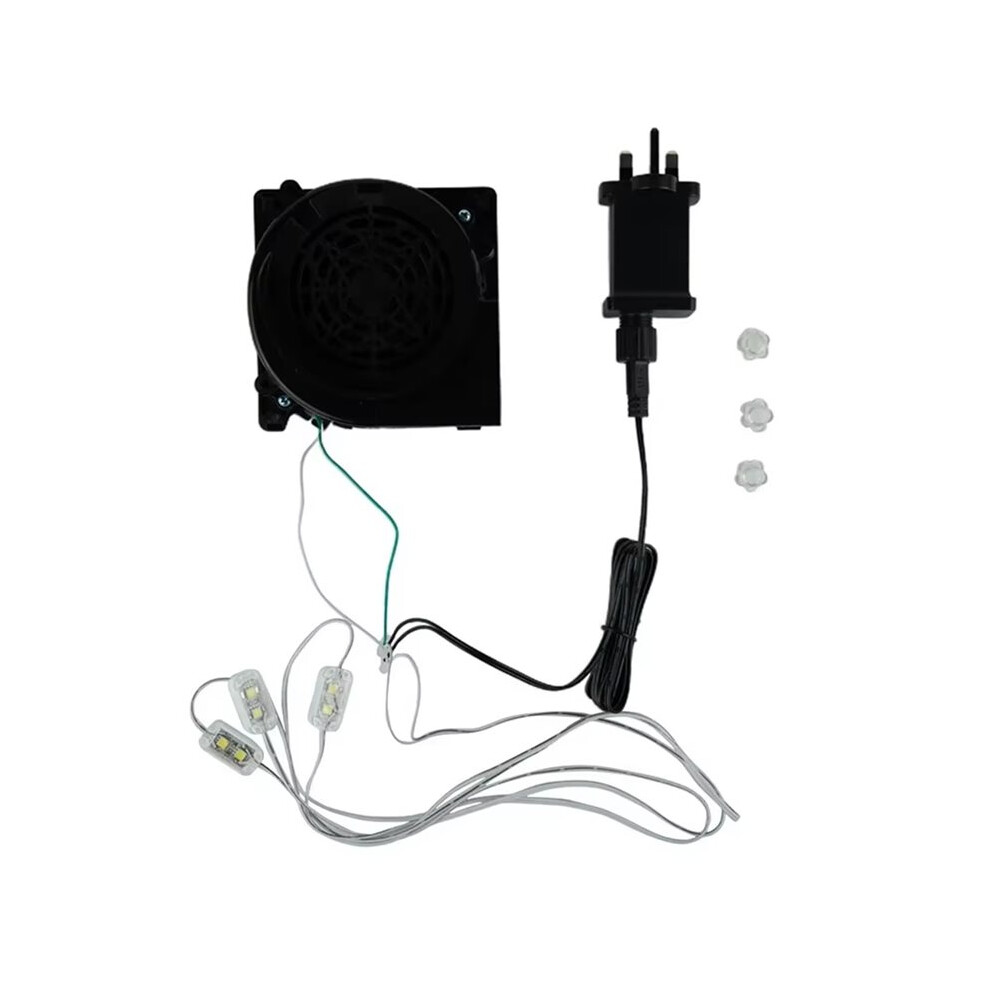 Photos - Electrical Wire & Cable Jojomino Inflatable Blower Replacement 12V 1.0A Fan Blower Motor with 3 Lig for Indooor Outdoor Decorations Airblow UK 