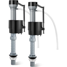 2 Pcs Universal Toilet Fill Valve Replacement Kit, Fill Valve2-Inch Flappe, Adjustable Toilet Repair Kit Inside Tank,