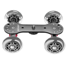 Neewer Skater Dolly for DSLR Video Cameras with 10kg Load Capacity, Video Camcorder DSLR Table Dolly Slider with Rubber Wheels