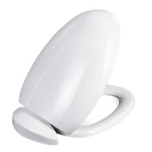 White O-Type Plastic Toilet Cover Thickened Household Round Front-Opening Toilet Cover PP Plate Toilet Cover