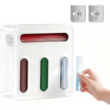 Food Storage Bag Organizer, 4 in 1 Plastic Sandwich Bag for Kitchen Storage, Holds Gallon, Quart, Sandwich