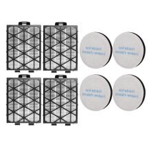 8 Filtros y Filtros de Algodón de Repuesto para Aspiradoras Verticales para  NEU652/NEU651PL Flexreach.