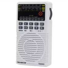 Portable Full-Band FM/AM/SW Pointer DSP Radio Preset Stations 2W Speaker Indoor/Outdoor Ideal Gift for Seniors B