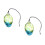 2Pièces Œufs Cristal Peints Main Vert Suspendus Pour Décor Pâques 6