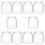 20Pièces Pots Transparent Pour Plantes Miniatures Terrarium 2