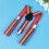 2Pièces Clip Rayées Multicolores Costume Fête 4