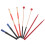 2Pièces Ensemble Percussion Rouge Nylon Bois Mallets Brosses Et Sac 3