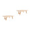 2Pièces Table Pliable En Bois , Pour Camping 4