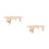 2Pièces Table Pliable En Bois , Pour Camping 10