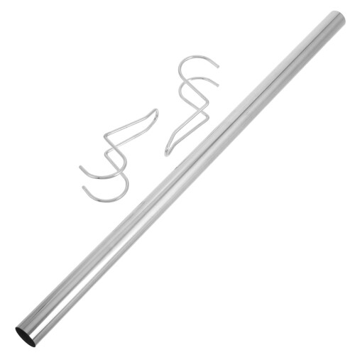 2Pièces Porte-Vêtements Multifonction Argenté Compact Résistant 1