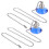 6Pcs Blue Crystal Ceiling Fan Pull Chains Durable Iron Chain Extenders 3