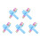 10Pcs Versatile DIY Rhinestone Craft Roller Painting Canvas Tool 5