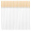 50Pièces Brochettes Barbecue Acier Inoxydable Manche Bois Multi Usage 9