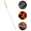 50Pièces Brochettes Barbecue Acier Inoxydable Manche Bois Multi Usage 10