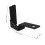 1Paire Support Lampes Noir En Fer Durable Pour De 3