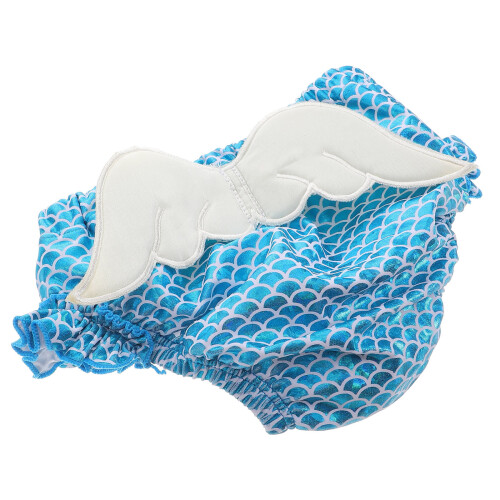 3Stk Baby Schwimmwindeln Wiederverwendbar Polyester Himmelblau 1