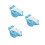 3Stk Baby Schwimmwindeln Wiederverwendbar Polyester Himmelblau 5
