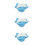3Stk Baby Schwimmwindeln Wiederverwendbar Polyester Himmelblau 7