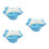 3Stk Baby Schwimmwindeln Wiederverwendbar Polyester Himmelblau 8
