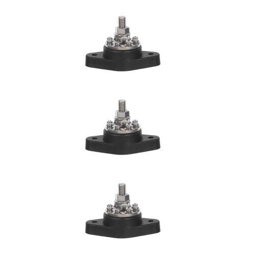 3Pièces Bloc De Distribution Puissance Noir Compact Pour Bateaux 2
