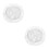 2Pcs Waterproof Transparent PVC Round Table Cover with Elastic Grip 4