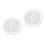 2Pcs Waterproof Transparent PVC Round Table Cover with Elastic Grip 7