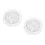 2Pcs Waterproof Transparent PVC Round Table Cover with Elastic Grip 8