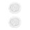2Pcs Waterproof Transparent PVC Round Table Cover with Elastic Grip 9
