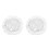 2Pcs Waterproof Transparent PVC Round Table Cover with Elastic Grip 10