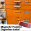 23 Pcs Magnetic Toolbox Drawer Tags Bold Easy-to-Read 3D Magnetic Tool Box Organizer Labels ToolboxWidget Stickers D 4
