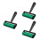 3Pcs Green Rubber Rollers Printmaking Brayers for Stamping Crafts 8