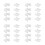 32Pcs Transparent Blind Pulls Quick Install Pom Window Shade Parts 10
