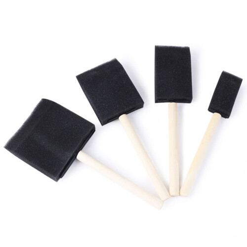9Ensembles Kit Pinceaux Éponge Peinture Enfants 1