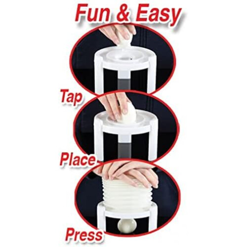 Egg Peeler Tool for Fast Hard Boiled Egg Peeling with Gentle Shell Removal and Quick Shake Release 1
