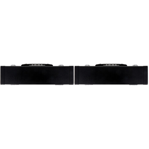 2Pcs Portable PU Flute Carrying Cases Black Waterproof 2