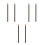 6Pcs Durable Coffee Waterproof Eyebrow Pencil with Precision Pull Line 6