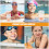 8Pièces Accessoires Natation Pinces Emulsion Beige Antidérapantes 8