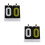 2Pièces De Score Portable En Multisports Compact 5
