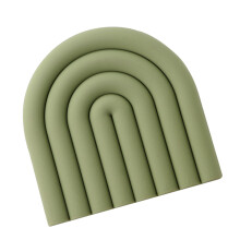 Silicone Rainbow Hot Dish Trivet, Waterproof, Heat Resistant 15x15cm